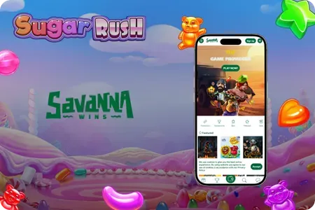 Sugar Rush in Savanna Wins gambling platform