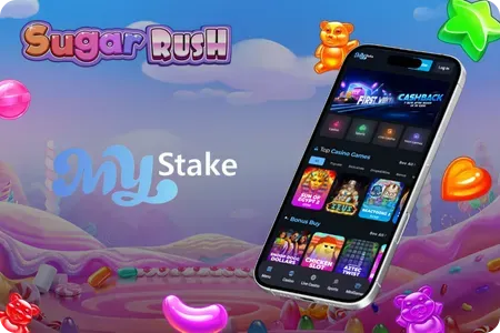 Sugar Rush MyStake Casino slot game