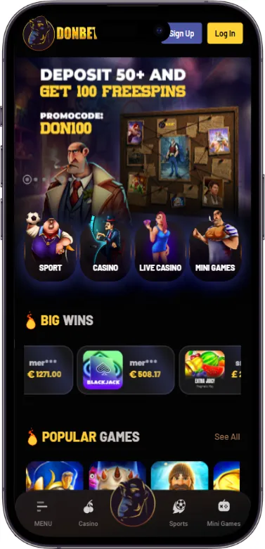 Donbet Interface Design